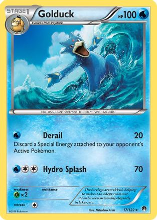 Golduck 017 - XY BREAKpoint Reverse Holofoil - Rare