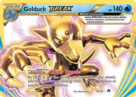 Golduck BREAK 018/122 - XY BREAKpoint Holofoil - Rare BREAK