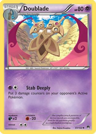 Doublade 061/122 - XY BREAKpoint Reverse Holofoil - Uncommon