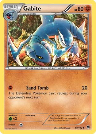 Gabite 069/122 - XY BREAKpoint Reverse Holofoil - Uncommon