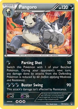 Pangoro 075 - XY BREAKpoint Reverse Holofoil - Rare