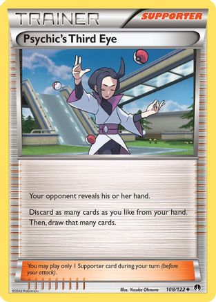 Psychic's Third Eye 108/122 - XY BREAKpoint Reverse Holofoil - Uncommon