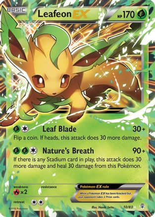 Leafeon EX 010/83 - Generations Holofoil - Ultra Rare