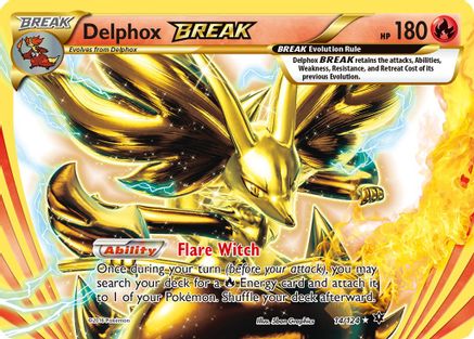 Delphox BREAK 014/124 - XY Fates Collide Holofoil - Rare BREAK