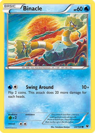 Binacle 022/124 - XY Fates Collide Normal - Common