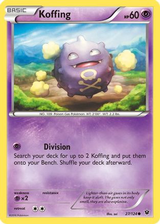 Koffing 027/124 - XY Fates Collide Normal - Common