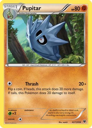 Pupitar 042 - XY Fates Collide Normal - Uncommon