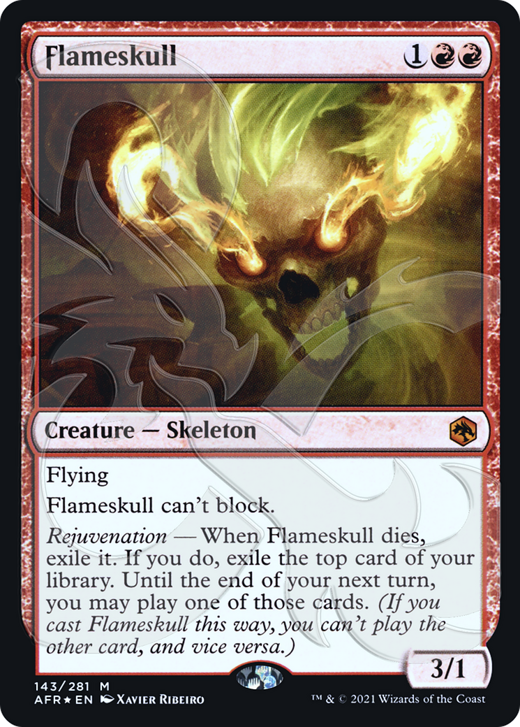 Flameskull (AFR&-143A) - Adventures in the Forgotten Realms Promos Foil