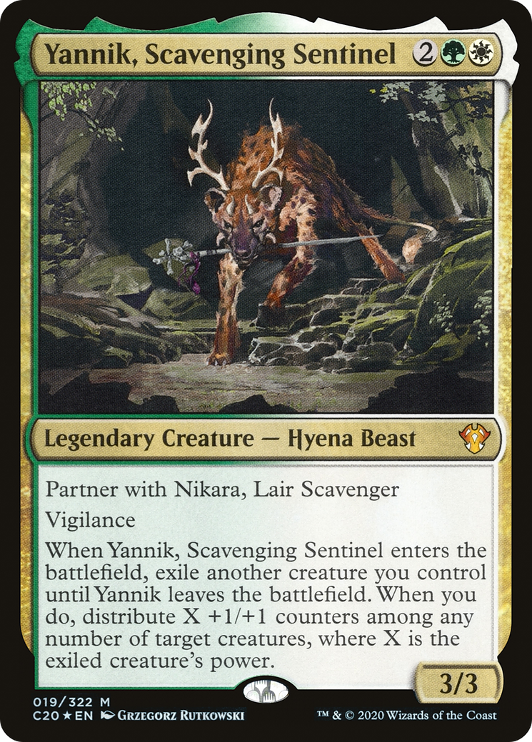 Yannik, Scavenging Sentinel (C20-019) - Commander 2020
