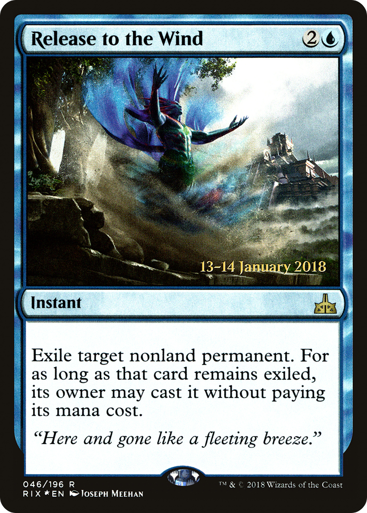 Release to the Wind (PRE-46S) - Rivals of Ixalan Promos (Prerelease) Foil