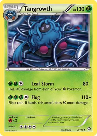 Tangrowth 002/114 - XY Steam Siege Normal - Uncommon
