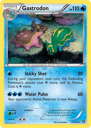 Gastrodon 029/114 - XY Steam Siege Reverse Holofoil - Rare