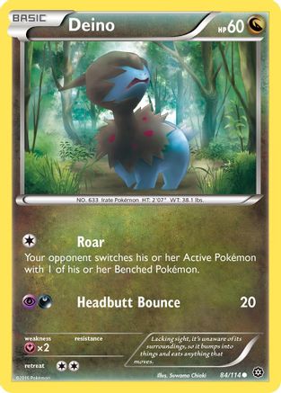 Deino 084/114 - XY Steam Siege Normal - Common