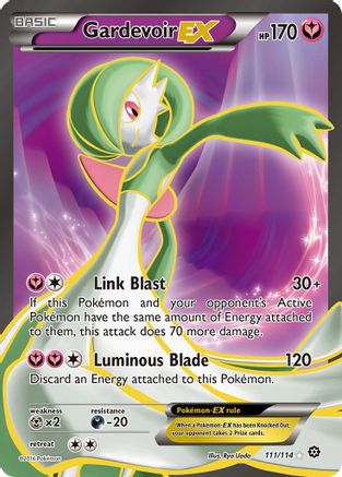 Gardevoir EX (Full Art) 111/114 - XY Steam Siege Holofoil - Ultra Rare