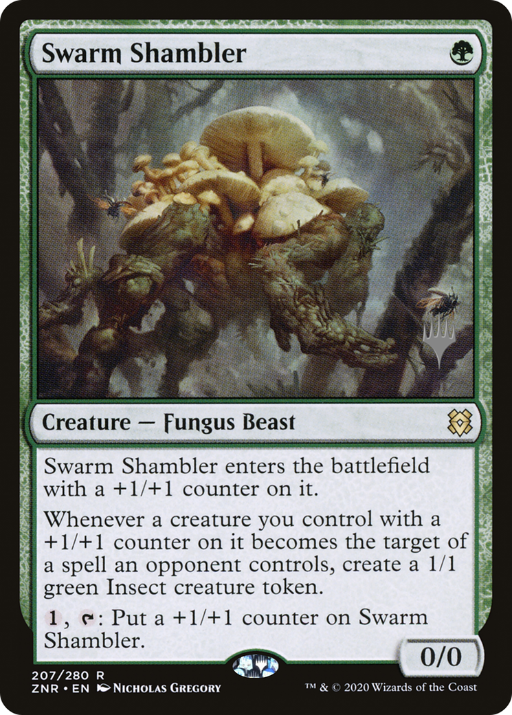 Swarm Shambler (PPZNR-207P) - Zendikar Rising Promos Foil (Promo Pack)