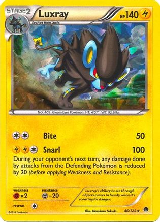 Luxray 046/122 - Deck Exclusives Holofoil - Holo Rare