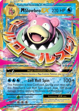 M Slowbro EX 027/108 - XY Evolutions Holofoil - Ultra Rare