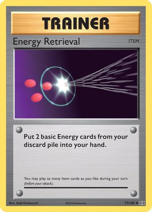 Energy Retrieval 077/108 - XY Evolutions Reverse Holofoil - Uncommon