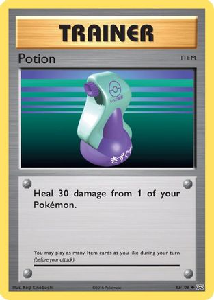 Potion 083/108 - XY Evolutions Reverse Holofoil - Uncommon