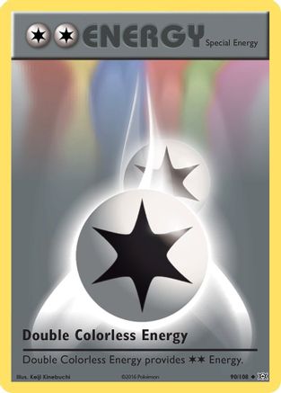 Double Colorless Energy 090/108 - XY Evolutions Reverse Holofoil - Uncommon