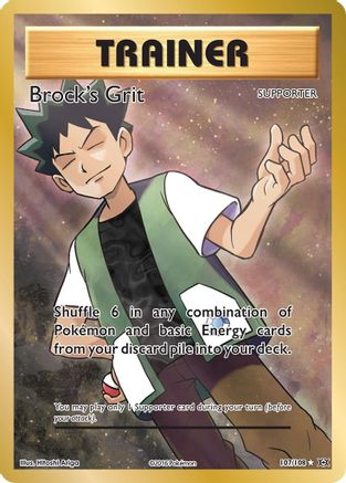 Brock's Grit (Full Art) 107/108 - XY Evolutions Holofoil - Ultra Rare