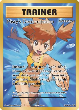 Misty's Determination (Full Art) 108/108 - XY Evolutions Holofoil - Ultra Rare