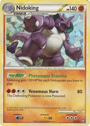 Nidoking 006/102 - Deck Exclusives Holofoil - Holo Rare