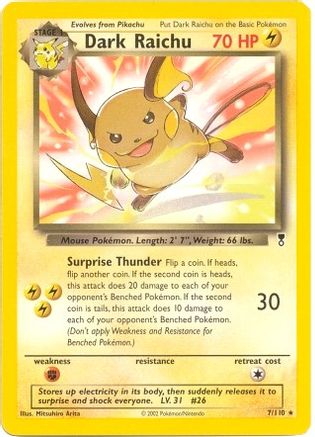 Dark Raichu 007/110 - Deck Exclusives Normal - Rare