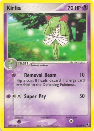 Kirlia (34) - EX Battle Stadium - Uncommon