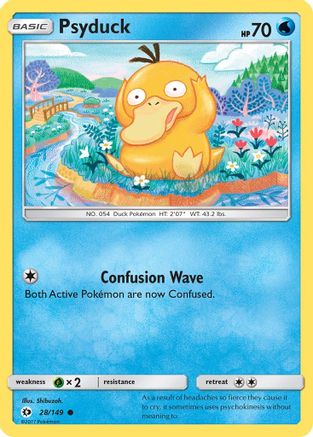 Psyduck (28/149) - SM Base Set Reverse Holofoil - Common