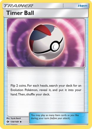 Timer Ball (134/149) - SM Base Set - Uncommon