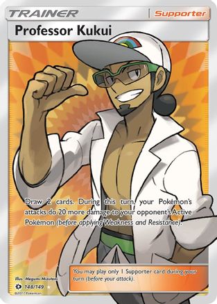 Professor Kukui (Full Art) 148/149 - SM Base Set Holofoil - Ultra Rare