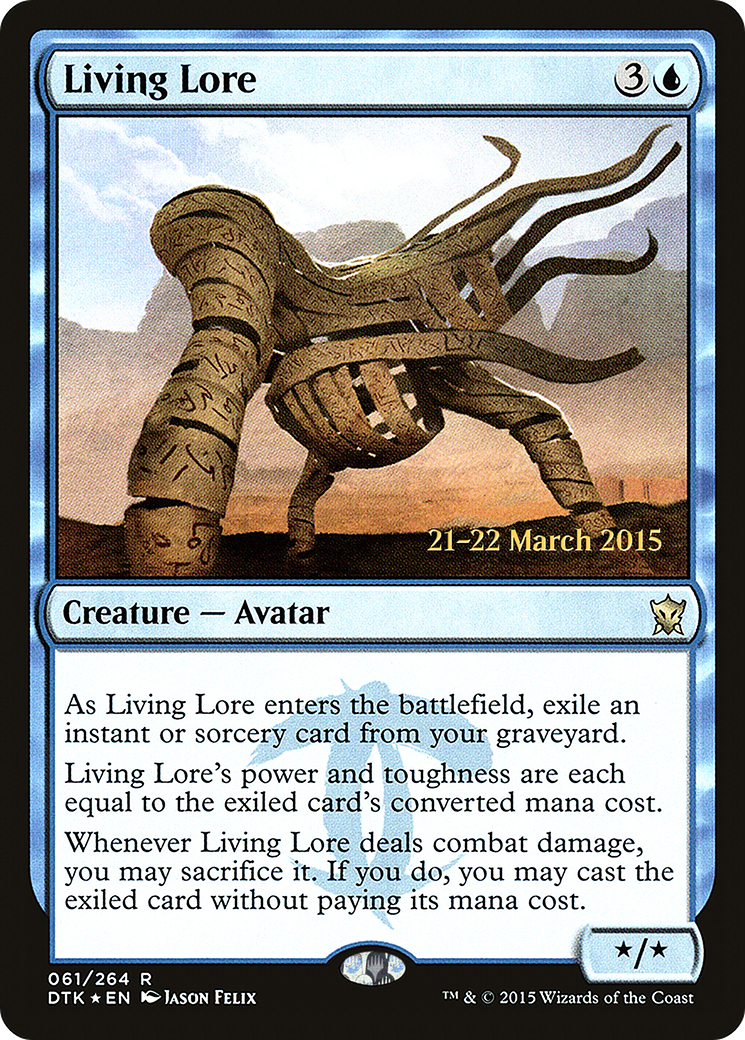 Living Lore (PRE-61S) - Dragons of Tarkir Promos (Prerelease) Foil