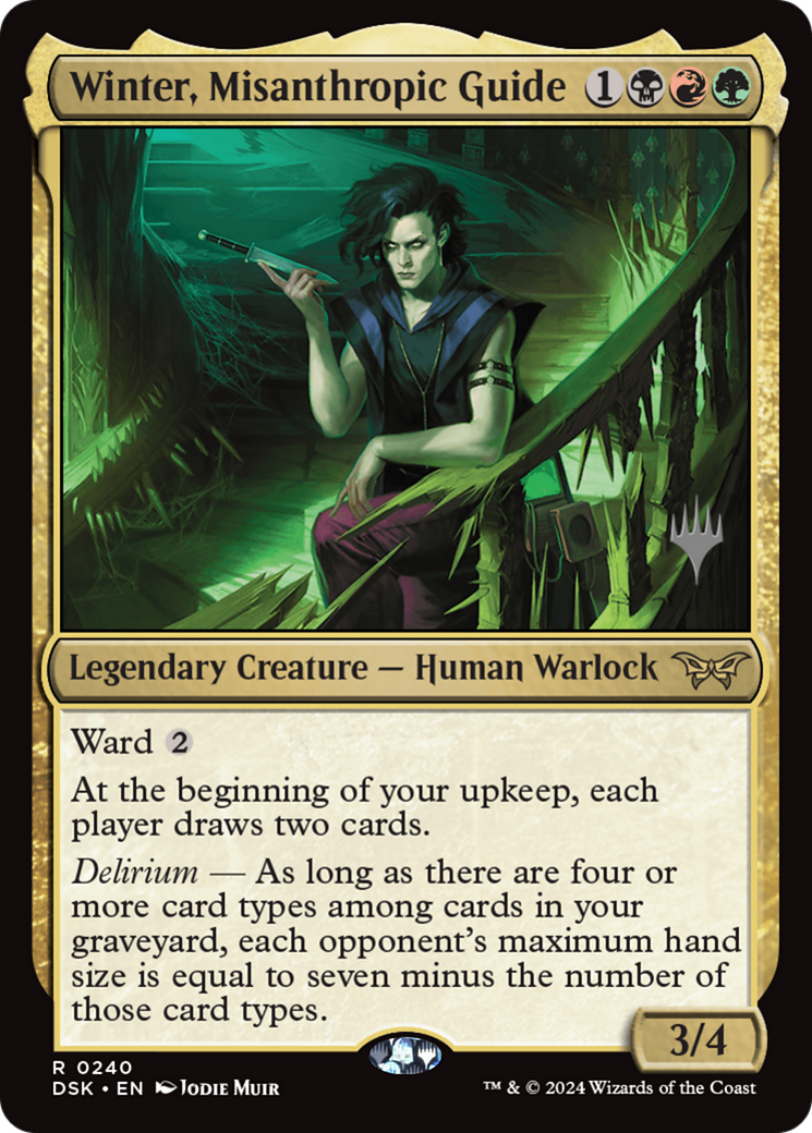 Winter, Misanthropic Guide (PPDSK-240) - Duskmourn: House of Horror Promos (Promo Pack)