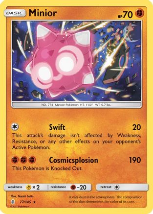 Minior (77/145) - SM Guardians Rising Holofoil - Holo Rare