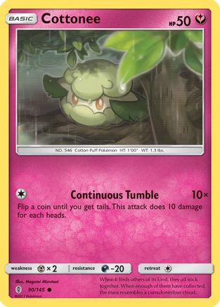 Cottonee (90/145) - SM Guardians Rising Reverse Holofoil - Common