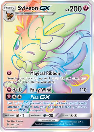 Sylveon GX (Secret) (158/145) - SM Guardians Rising Holofoil - Secret Rare
