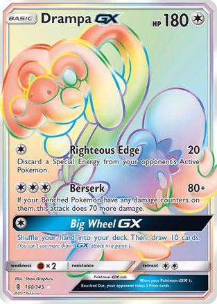 Drampa GX (Secret) 160 - SM Guardians Rising Holofoil - Secret Rare
