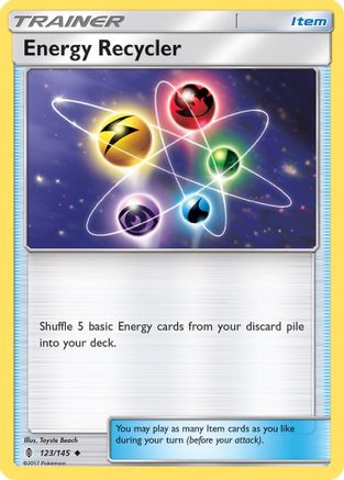 Energy Recycler 123/145 - SM Guardians Rising Normal - Uncommon