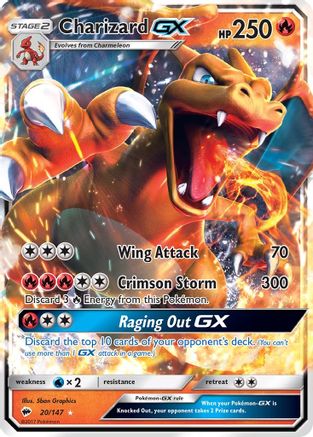 Charizard GX (20/147) - SM Burning Shadows Holofoil - Ultra Rare