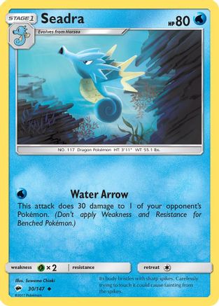 Seadra (30/147) - SM Burning Shadows Reverse Holofoil - Uncommon