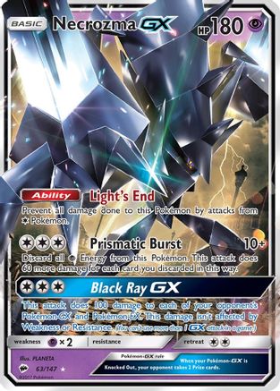 Necrozma GX (63/147) - SM Burning Shadows Holofoil - Ultra Rare