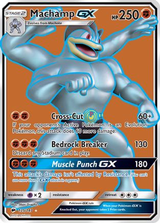 Machamp GX (Full Art) (135/147) - SM Burning Shadows Holofoil - Ultra Rare