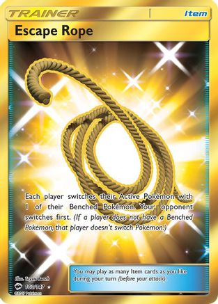 Escape Rope (Secret) 163/147 - SM Burning Shadows Holofoil - Secret Rare
