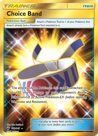 Choice Band (Secret) (162/147) - SM Burning Shadows Holofoil - Secret Rare