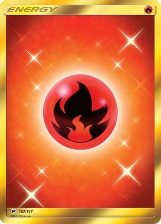 Fire Energy (Secret) 167/147 - SM Burning Shadows Holofoil - Secret Rare