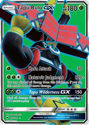 Tapu Bulu GX (Full Art) (130/147) - SM Burning Shadows Holofoil - Ultra Rare