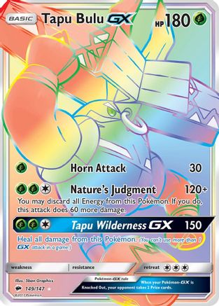 Tapu Bulu GX (Secret) (149/147) - SM Burning Shadows Holofoil - Secret Rare