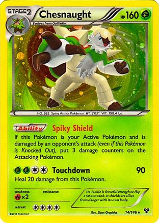 Chesnaught 014/146 - Blister Exclusives Holofoil - Promo