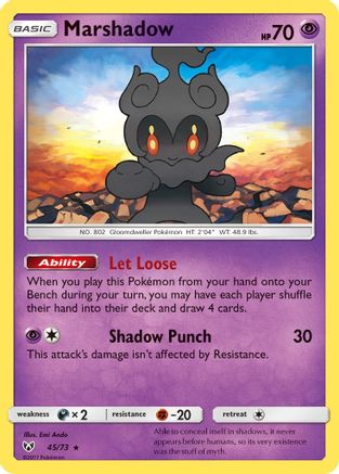Marshadow (45/73) - Shining Legends Holofoil - Holo Rare